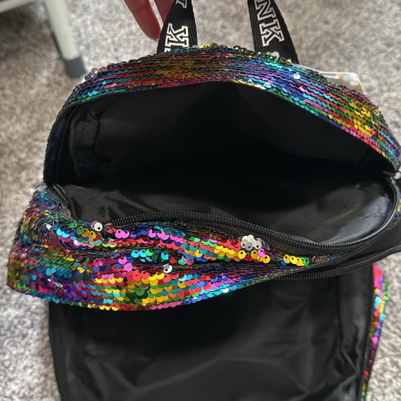 Pink Victoria’s Secret Sequin Campus Backpack - Picture 6 of 6